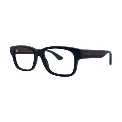 #ad Gucci Black Red Green Eyeglasses Frames 57mm 18mm 150mm GG0343O 007