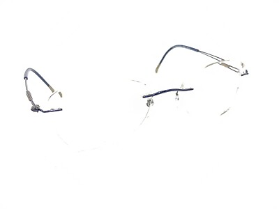 #ad Silhouette 5521 70 4540 Titanium Blue Rimless Eyeglasses Frames 19 140 Austria