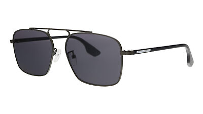 #ad McQ MQ0094S 001 Black Aviator Sunglasses