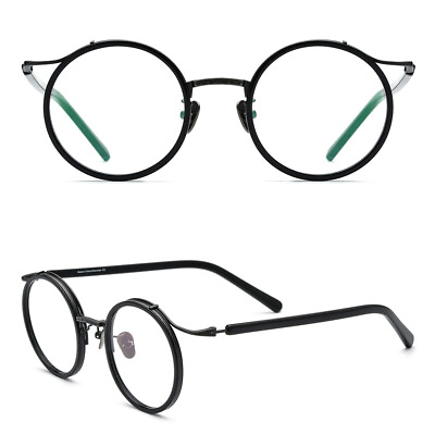 #ad Luxury Glasses Frame round Retro Progressive Reading Glasses Readers NTitanium N