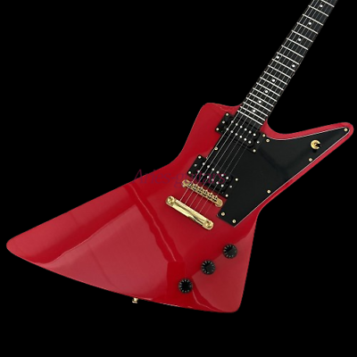 #ad Custom Explorer Classic Red Special Shape Electric Guitar HH T O M Bridge