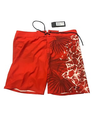 #ad Oakley Biscuit Flower Shorts Seamless 18” Men’s 36 NWT $65 orange