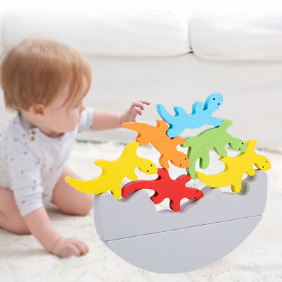 #ad Stacking Baby Building Blocks Learning Toys Balance Game Stacking Blocks Balance