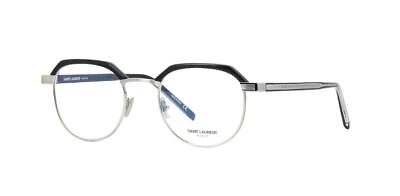 #ad Saint Laurent SL 124 001 Black amp; Silver Eyewear Glasses Frames Eyeglasses 50 21