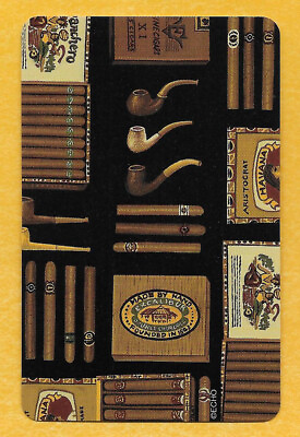 #ad cigars pipes playing card single swap JOKER 1 card