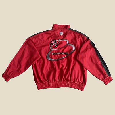 #ad NFL Pro Line Authentic Logo AthleticTampa Bay Buccaneers nylon jacket Zip Up 2XL