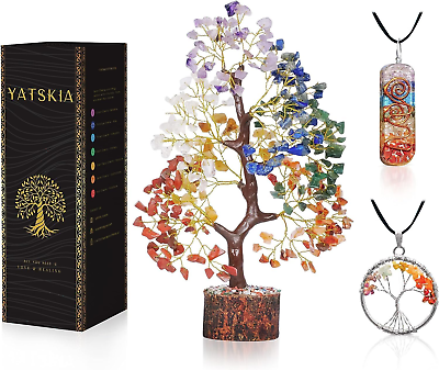 #ad Seven Chakra Tree of Life Crystal Tree for Positive Energy Tree of Life Decor