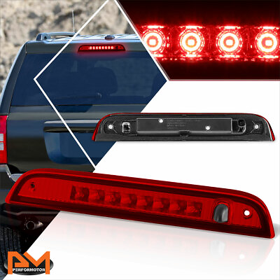 #ad For 07 17 Jeep Patriot Full LED Third 3RD Tail Brake Light Rear Stop Lamp Red $37.51