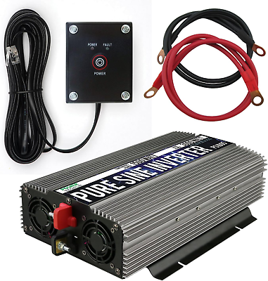#ad Gowise Power 1500W Pure Sine Wave Power Inverter 12V DC to 120 V AC with 3 AC Ou