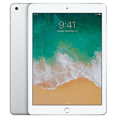 #ad Apple iPad 5th Gen 9.7quot; A1822 Silver 32 GB C Grade