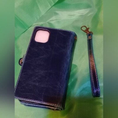 #ad New luxury blue wallet and phone case holder
