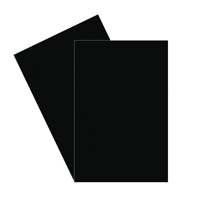 #ad 2 Pcs Black Plastic Sheet 8 x 12quot; x 1 8” Color Plastic ABS Sheet Black Acryli...