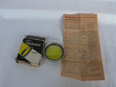 #ad Vintage Panchromar Yellow Filter G3 M 58x0.75 Fotofilter Made in Germany #2003 $14.98