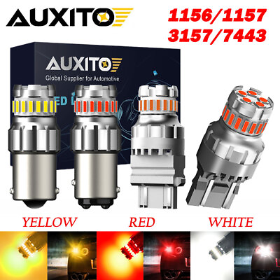 #ad AUXITO LED Turn Signal Light Bulb Anti Hyper Flash 3156 3157 7440 7443 1156 1157