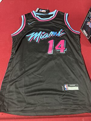 #ad Youth Size L Tyler Herro #14 Miami Heat NBA Miami Vice Nike Swingman Jersey