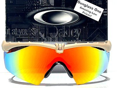#ad NEW Oakley SI M FRAME 3.0 Tan w POLARIZED Galaxy Ruby Mirror lens Sunglass 9146