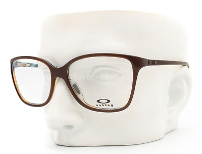 #ad Oakley OX 1126 0654 Finesse Eyeglasses Glasses Dark Brown Mist Blue 54 15 136