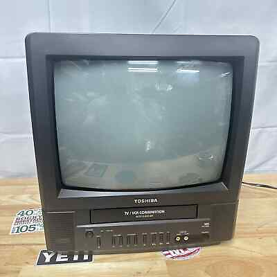 #ad Toshiba Model MV13M2 13quot; CRT TV VCR Retro Gaming No Remote Tested VHS Recorder