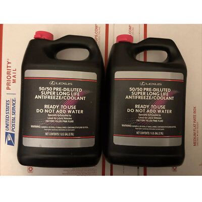 #ad 2 Gallons Toyota Lexus Super Long Life Pink Coolant Fast Shipping