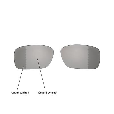 #ad Walleva Transition Photochromic Polarized Lenses For Oakley Det Cord Sunglasses
