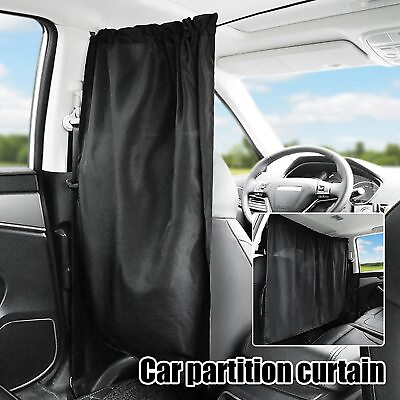 #ad 2x For Ram 1500 Accessory Car Divider Privacy Curtain Partition Window Sun Shade