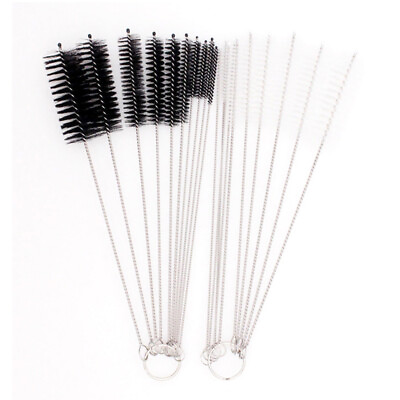 #ad 10Pcs Nylon Straw Cleaners Cleaning Brush Drinking Pipe Cleaner Stainless Steel