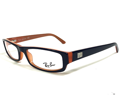 #ad Ray Ban Eyeglasses Frames RB5127 2294 Dark Blue Orange Rectangular 50 16 135 $79.99