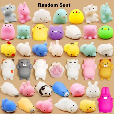 #ad 10 PCS Cute Squishy Squeeze Fun Kids Kawaii Toy Stress Reliever Random Pack Gift