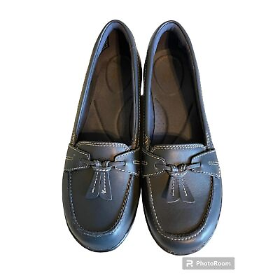 #ad Clarks Women#x27;s Ashland Lily Loafer. NAVY. Size 7.5 US