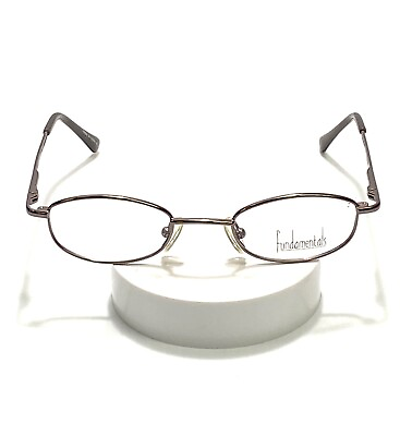 #ad New w o Tags Fundamentals Kids Eyeglass Frames F505 40 18 120 Color Brown