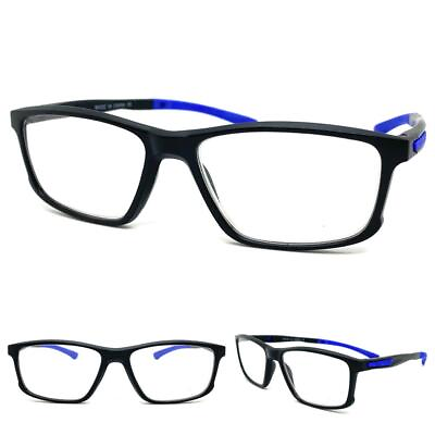 #ad Men#x27;s Classy Elegant Modern Sporty Style READING Eye Glasses Readers Black Frame
