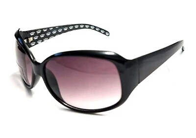 #ad juicy couture sunglasses wjc91sg01 Black White Crown Light Wrap Rectangle New