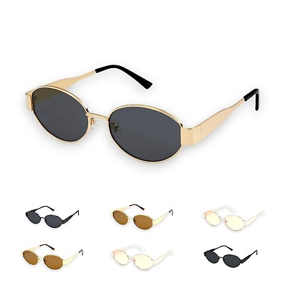 #ad Women#x27;s Retro Oval Sunglasses Trendy Classic Shades UV400 Vintage Style