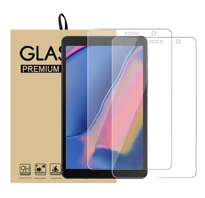 #ad 2Pcs HD Clear Tempered Glass Screen Protector For Samsung Galaxy Tab Tablet