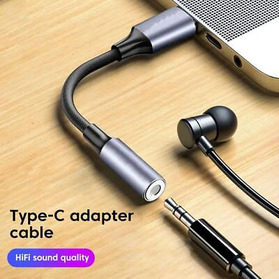 #ad USB Type C to 3.5mm AUX Audio Headphone Jack Adapter For ALL Samsung NEW. $1.59
