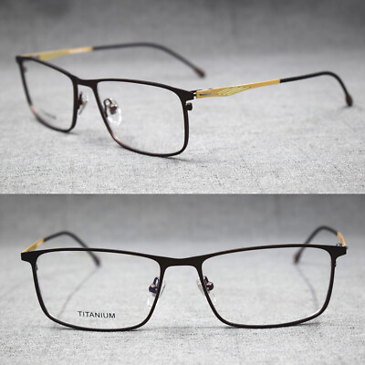 #ad Men Spring Hinges Titanium Alloy Eyeglass Frames Full Rim Glasses Myopia $17.99