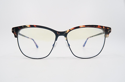 #ad Tom Ford TF 5546 B 055 New Tortoise Blue Light Block Eyeglasses 52mm with box