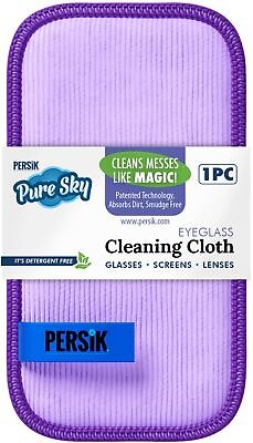 #ad Pure Sky Eyeglass Cleaner Cloth – Streak Free Leaves no Wiping Marks Microfiber
