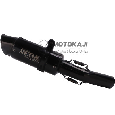 #ad Exhaust System Black Muffler Mid Pipe For Kawasaki Ninja ZX6R ZX636 2008 2010