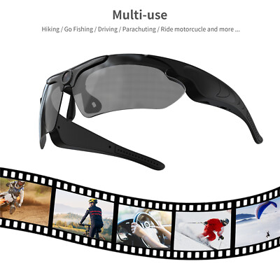 #ad Glasses Camera HD 1080P Video Photo Outdoor Video Recorder Cycling Wearable US