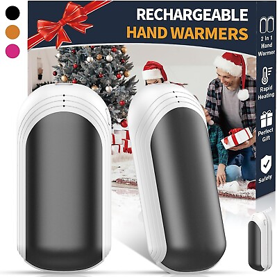 #ad Hand Warmers Rechargeable 2 Pack Electric Portable Pocket Hand Warmer 2 in 1