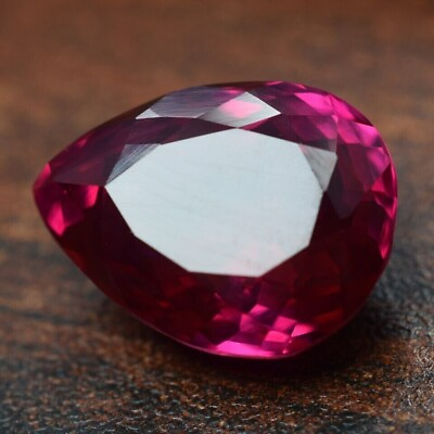#ad Extremely Rare Pink Sapphire Pear Cut 10 Ct NATURAL Loose Gemstone