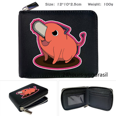 #ad Anime Chainsaw Man Pochita Synthetic Leather Wallet Souvenir Wallet