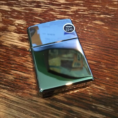 #ad Genuine Zippo High Polish Chrome windproof Lighter CASE ONLY No Insert Box