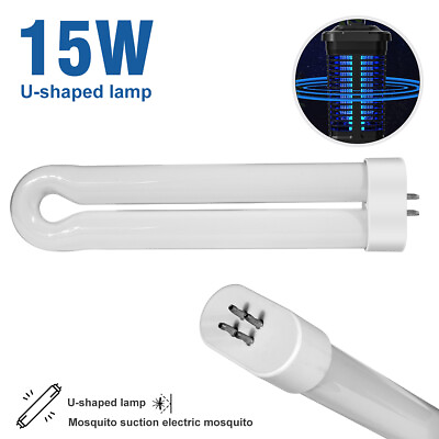 #ad 15 24W UV Tube Lamp Black White Light Replacement Bulb For Mosquito Killer