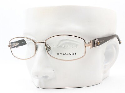 #ad Bvlgari 2119 B 266 Eyeglasses Glasses Frames Brown w Crystals 51 17 135