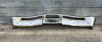 #ad 1967 Galaxie Bumper Core Front OEM Ford Shiny Has Pitting Dings Chrome Loss
