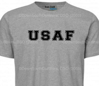 #ad USAF T Shirt Army Navy Marines USAF USMC US Military Dso