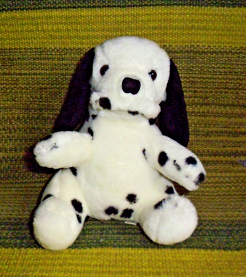 #ad Dalmatian plush puppy dog spotted stuffed animal soft toy vintage Steven Smith