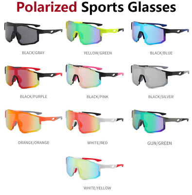 #ad Cycling Polarized Sports Sunglasses Outdoor Bike Driving Fishing Glasses UV400